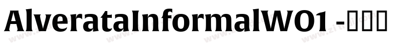 AlverataInformalWO1 字体转换